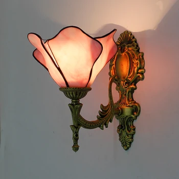 Rustikálny svetlo, Spálne, Chodby Chodby, Kúpeľňa tiffany lampa vitráže Tienidlo Motýľ retro nástenné svietidlo