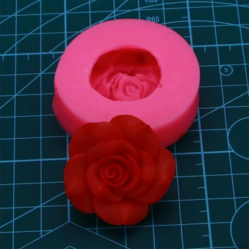 Ruže kvety tvar 3D Silikónové Fondant Tortu, mydlo, Plesne pečivo pečiva cupcake Plavidlá, Čokoláda Hliny Kuchyne Zdobenie Nástroj, F-0170