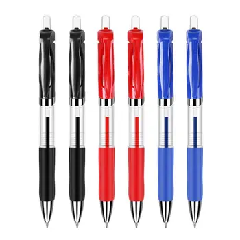 ST Tip Gélové Pero Jednoduchým Stlačením tlačidla Typ 0,5 mm Čierny/Modrý/Červený Atrament Guľôčkové Pero Písacie potreby Rýchlo sa odparujúci Neutrálne Pero Darček