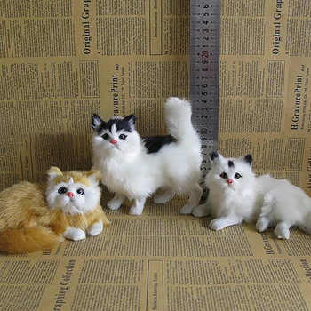 Simulácia Králik Mačka, Sova Fox Ornament Kožušín, Drepe Model Domáce Dekorácie Živočíšneho Sveta S Statické Akčné Figúrky Darček Pre Dieťa