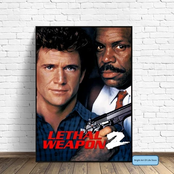 Smrteľná Zbraň 2 (1989) Filmový Plagát Kryt Tlač Fotografií Na Plátno Na Stenu Umenie Domova (Bez Rámu)