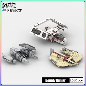 Star Plán Film MOC Tehly Bounty Hunter Starfighter Zber stavebným Model Stanovuje DIY Dieťa, Hračky, Vianočné Darčeky