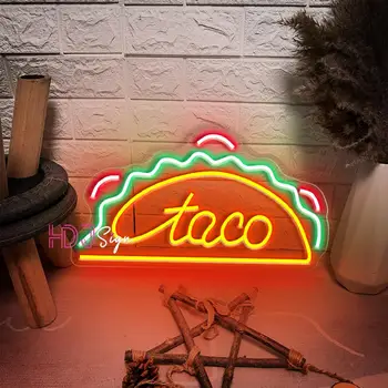 Tacos Neónový Nápis Svetlo Mexická Reštaurácia Neon Led Prihlásiť Jesť Izba Dekor Stenu Neónové Svetlá Pre Kuchyňa Bar Uli Potravinárskymi
