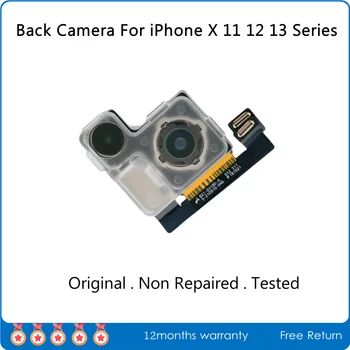 Testované, Originálne Rozobrať Späť Zadná Kamera Pre iPhone X XR XS 11 12 13 Pro Max Náhradné