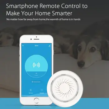 Tuya WiFi Smart Siréna Zvuk, Svetla, Alarm Senzor Smart Home Security Systém Pracuje S Alexa Domov Android a IOS