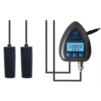 Tuya Wifi 5In1 Kvality Vody Tester on-Line Monitor TDS ES S. G Salinity Teplota Test m Bazén PH Meter EÚ Plug