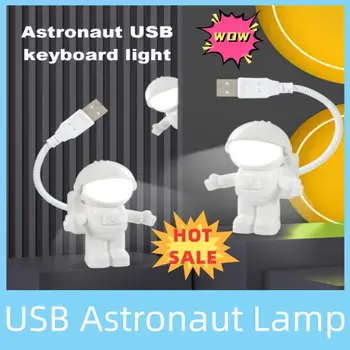 USB Nočné Svetlo LED Astronaut Lampa Stolná Lampa Flexibilné LED Nočného 5V Čítanie Tabuľka Svetlo Priestoru Človeka, Dekorácie, Lampy Pre Notebook
