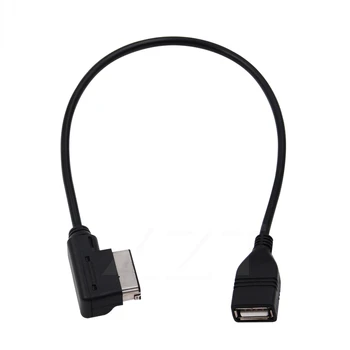 USB a AUX Kábel Hudby MDI MMI AMI Samica na USB Rozhranie, Audio AUX Adaptér, Dátový kábel Na VW MK5 Pre AUDI A3, A4 A4L A5 A6 A8 Q5