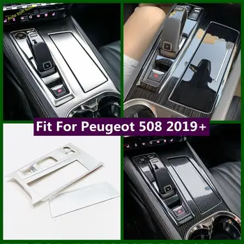 Vhodný Pre Peugeot 508 2019 - 2022 Centrum Kontroly Radenie Box Dekorácie Panel Kryt Výbava Auto Príslušenstvo