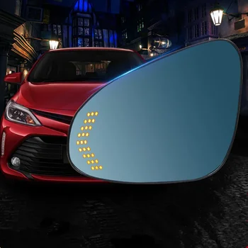 Vlastné pre Toyota Camry 2017-2022 Vľavo a Vpravo s Vykurovaním a smerovku Sklo Spätne Zrkadlo Veľké Zobrazenie Modré Zrkadlo