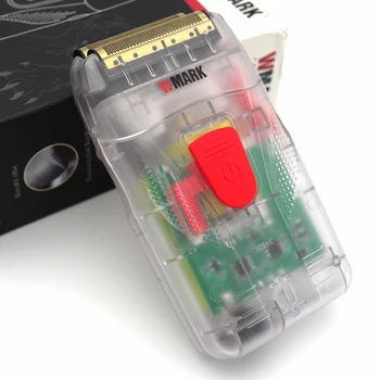 WMARK NG-987T priehľadnými pánske Holiace Stroj USB Nabíjanie Elektrický Holiaci strojček Bezdrôtový Profesionálny Zastrihávač Chĺpkov Stroj