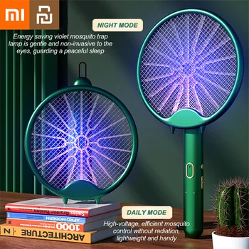 Xiao Youpin Elektrické Komár Raketa Mosquito Killer Lampa USB Nabíjateľné Prenosné Domov Skladacia Lietať Plácačka Komár Plácačka