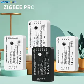 Zigbee 3.0 Pro Smart DIM CCT RGB RGBW RGBCCT LED Pásy Radič centra Podpory Tuya SmartThings Aplikácie Hlasové 2.4 G RF Diaľkové Ovládanie