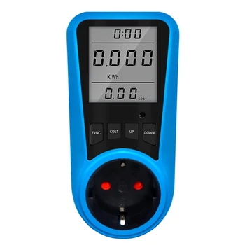 Zásuvka Digitálne Aktuálne Meter Voltmeter AC Power Meter Čas Watt energie Energie Tester Wattmeter - EU Plug