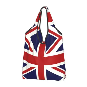 Úniu Jack Vlajkou spojeného kráľovstva Nakupovanie Tote Taška Ženy Kawaii Ramenný Shopper Taška Veľkú Kapacitu, Kabelky