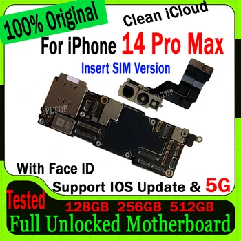 Čisté Icloud Doske Pôvodné Odomknúť Pre IPhone 14 PRO MAX Doske 128 gb kapacitou 256 GB 512 gb diskom Pre IPhone 14 Pro Max Logic Board