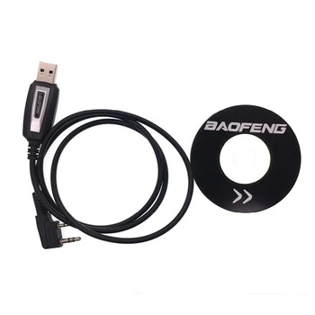 Ľahké Programovanie USB Kábel pre BAOFENG UV5R/888s Walkie Talkie Kábel s Ovládačom Firmware Drôt P9JD