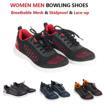 Ženy, Muži Priedušný Oka Bowlingové Topánky Unisex Non-slip EVA Jediným Tenisky Začiatočník Krajky-up Anti-pot Topánky Kolkáreň 35-46