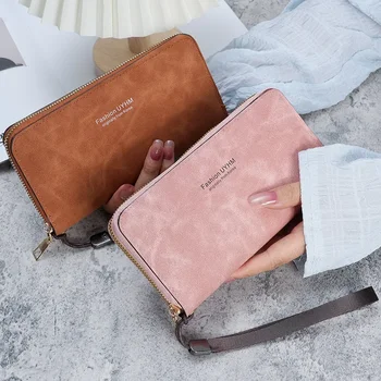 Ženy drží dlho kabelku Nové kórejská verzia kabelka multi-funkčné karty mobile bag taška mince peňaženky